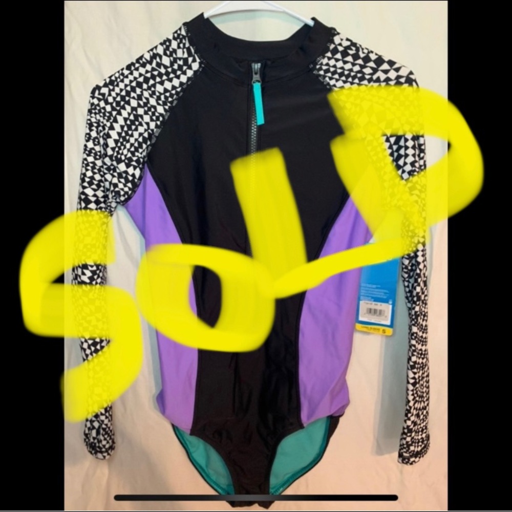 Speedo long sleeve one piece swimsuit!